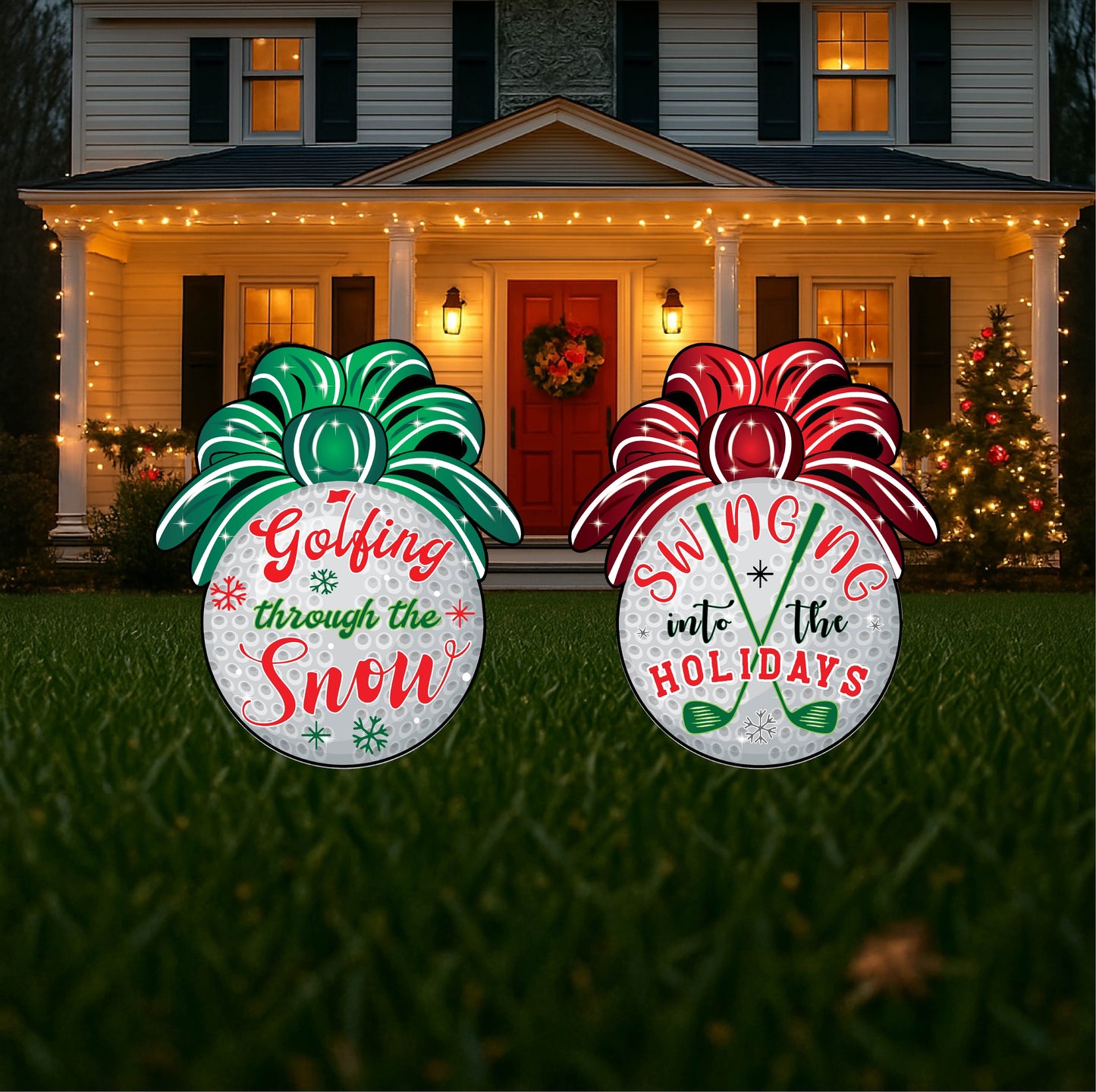 Golfing Ornaments yard Signs