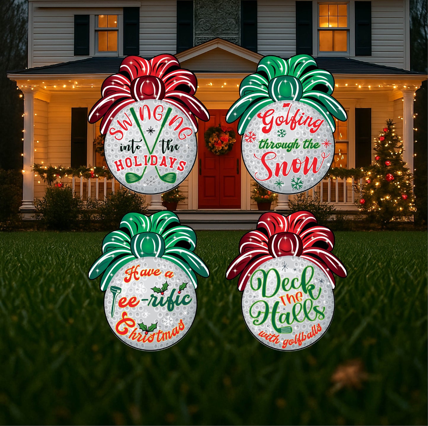 Golfing Ornaments yard Signs
