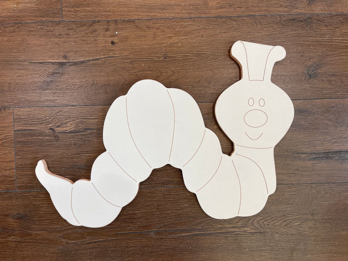 inch worm yard art decoration