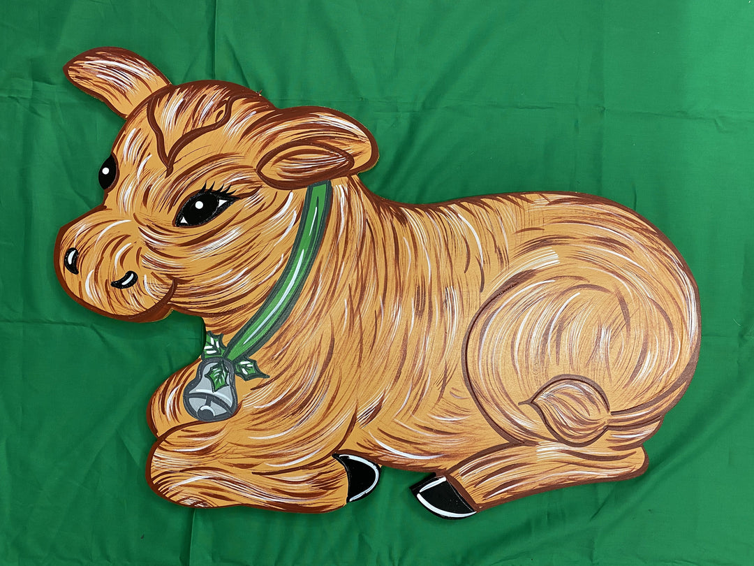 Christmas Yard Art Nativity Cow Blank Ready to be painted by you