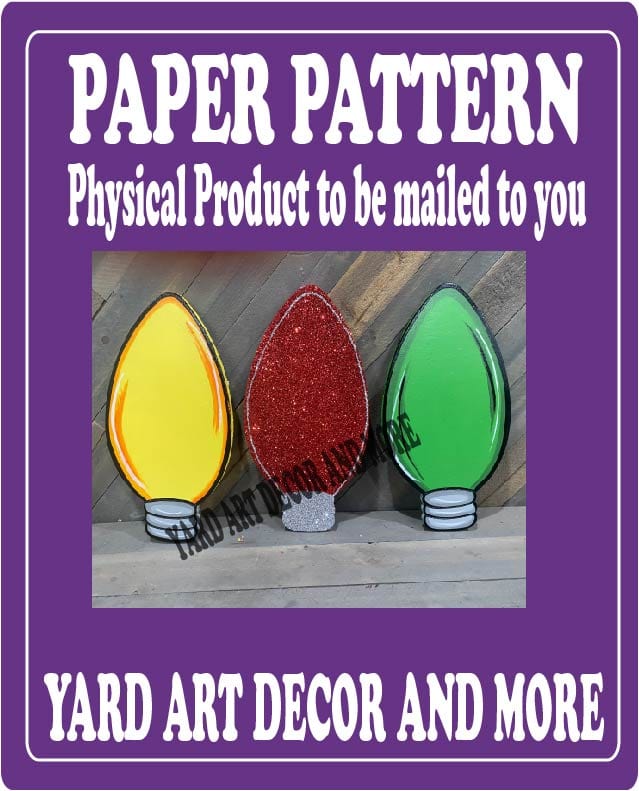 Christmas C9 Bulb Yard Art Paper Pattern – Yard Art Decor and More LLC christmas-c9-bulb-yard-art-paper-pattern-yard-art-decor-and-more-llc