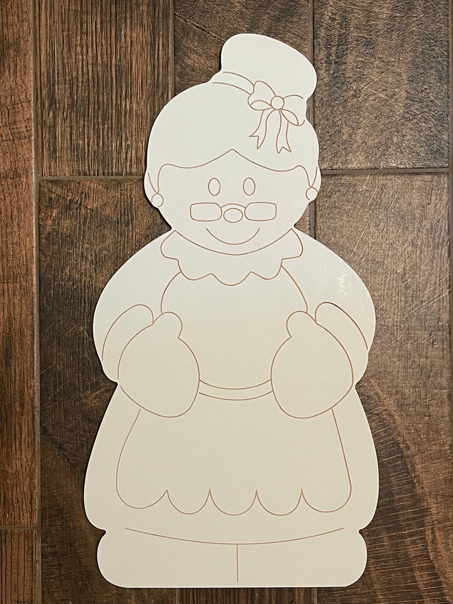 Simple Mrs. Clause DIY Christmas Blank