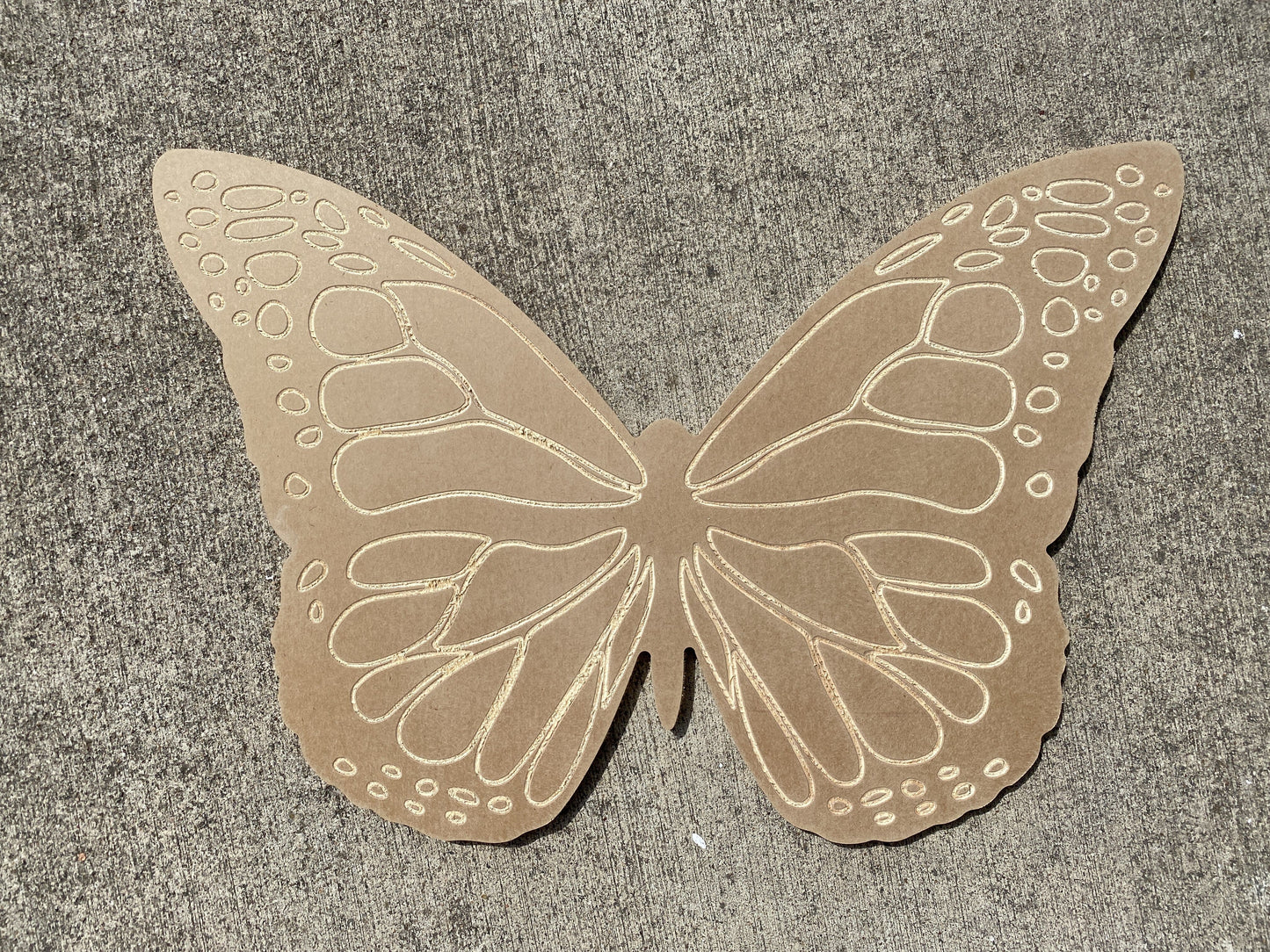 Monarch Butterfly blank yard art to be painted by you