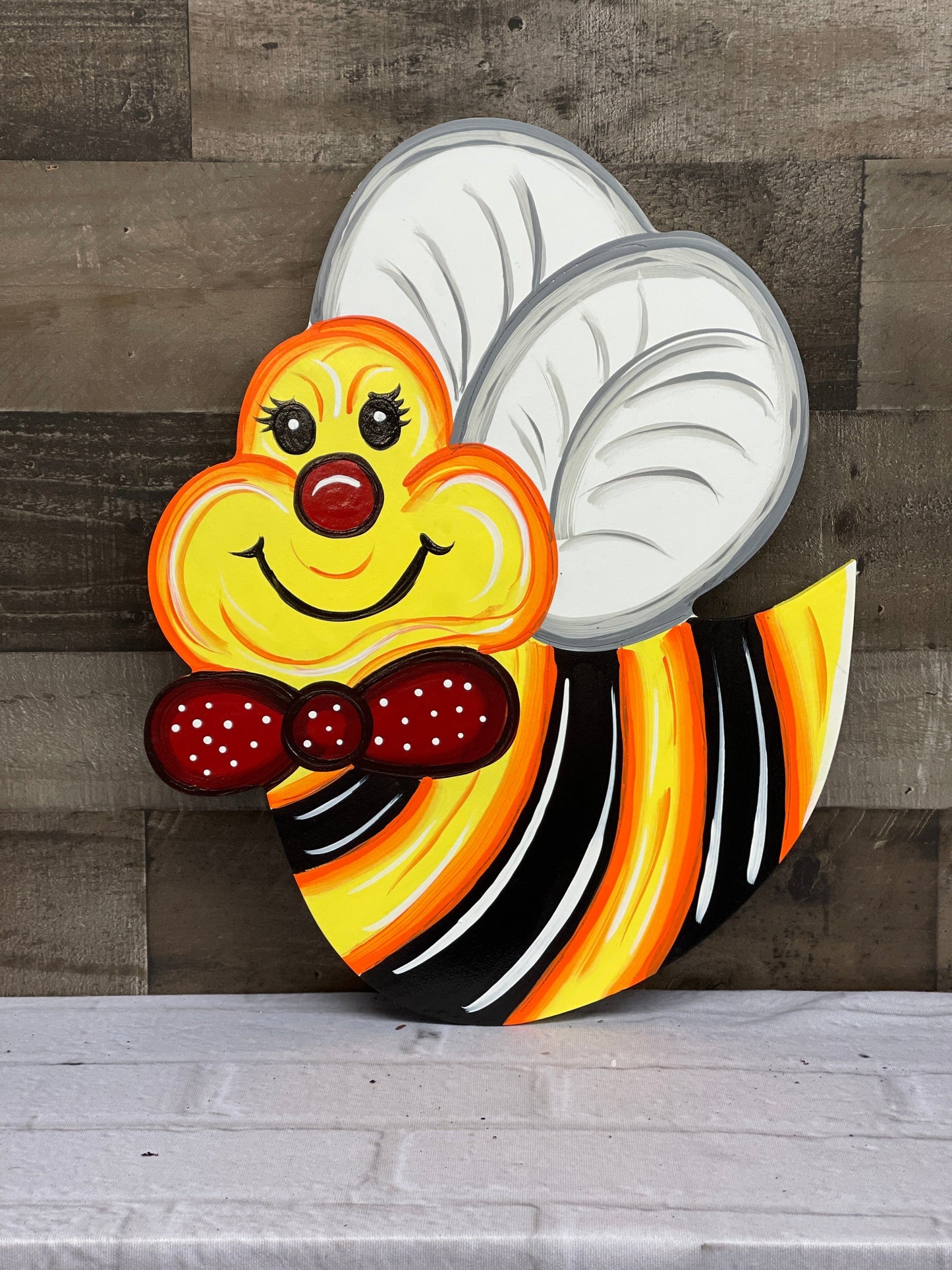 Spring Bee with Bow Tie Sign BLANK DIY Painted by You!