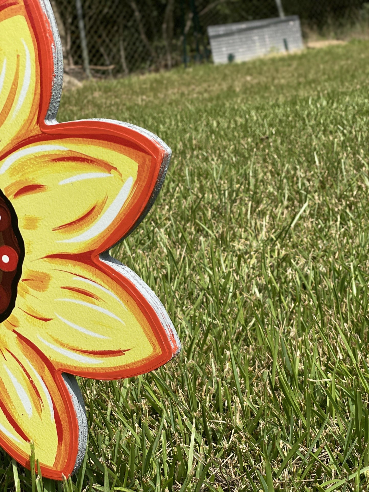 Sunflower yard decor