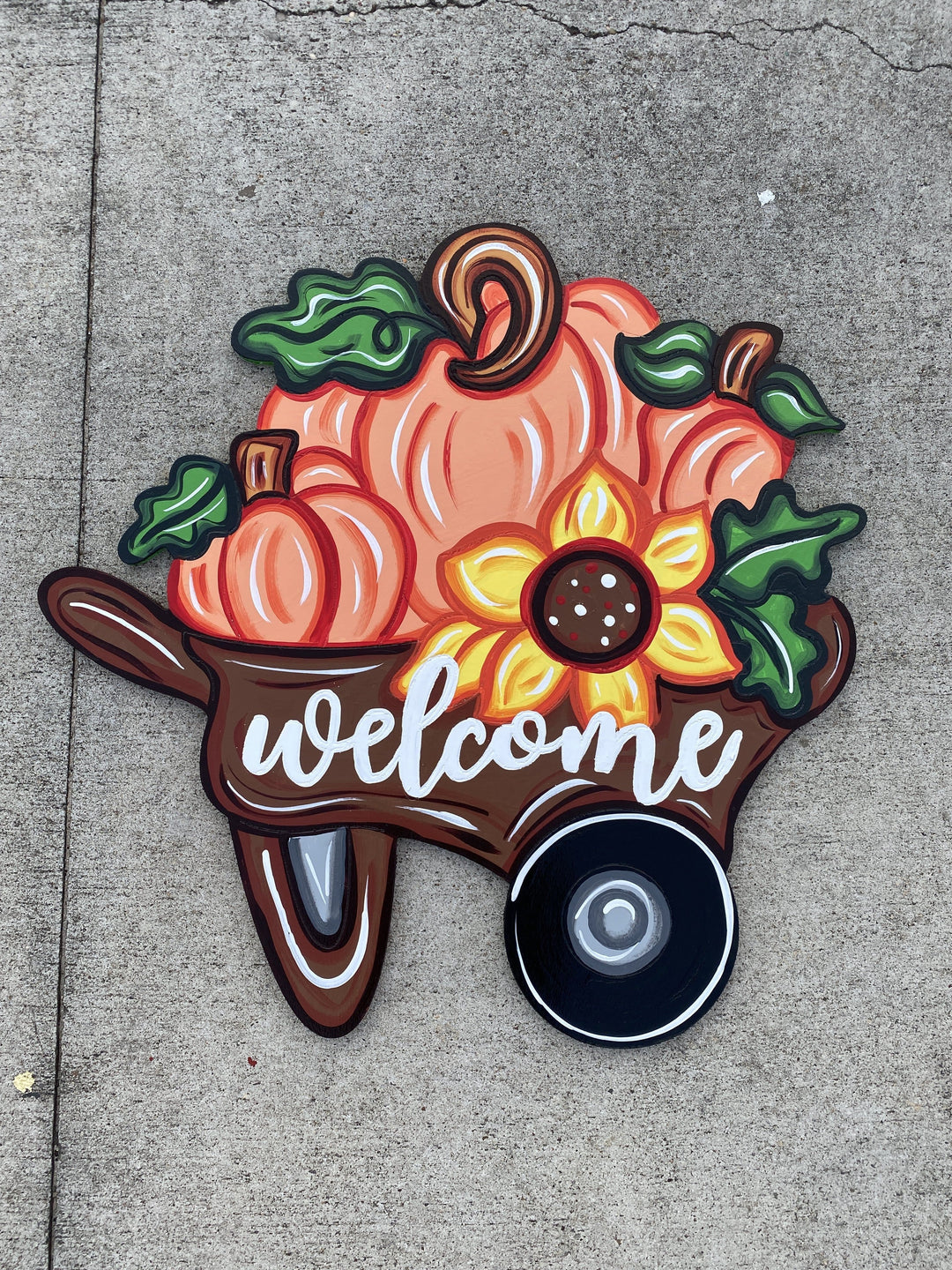 Welcome Wheelbarrow Thanksgiving BLANK Yard Art