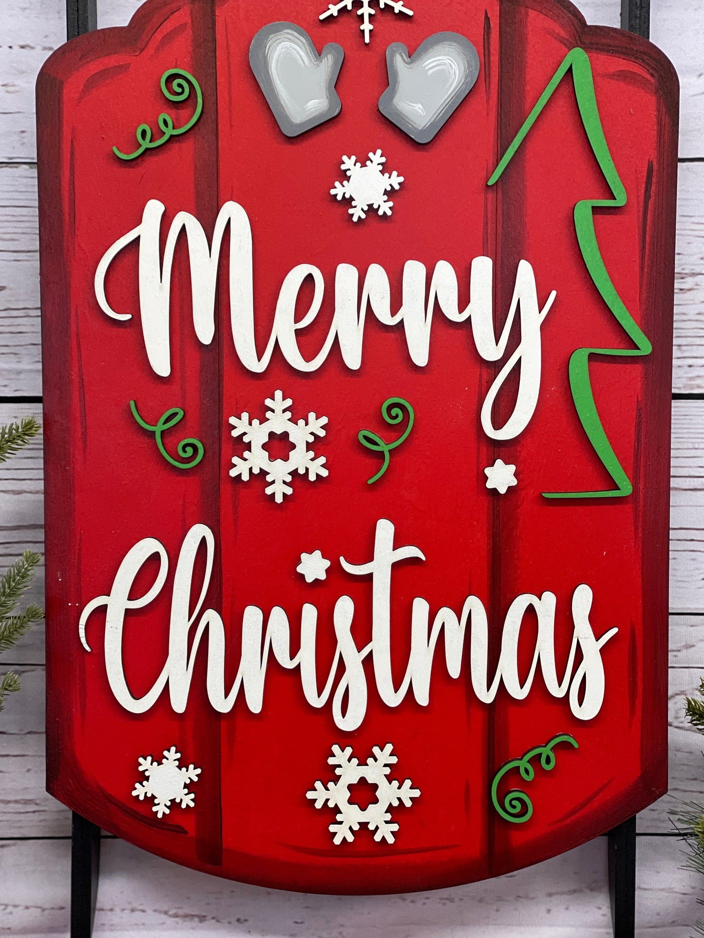 Christmas Sled Indoor Decor