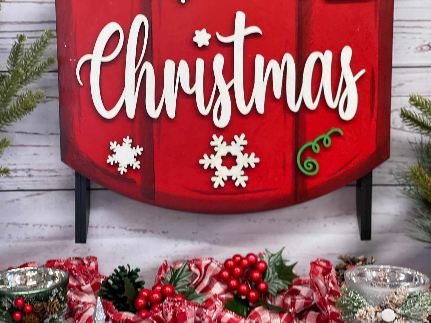Christmas Sled Indoor Decor