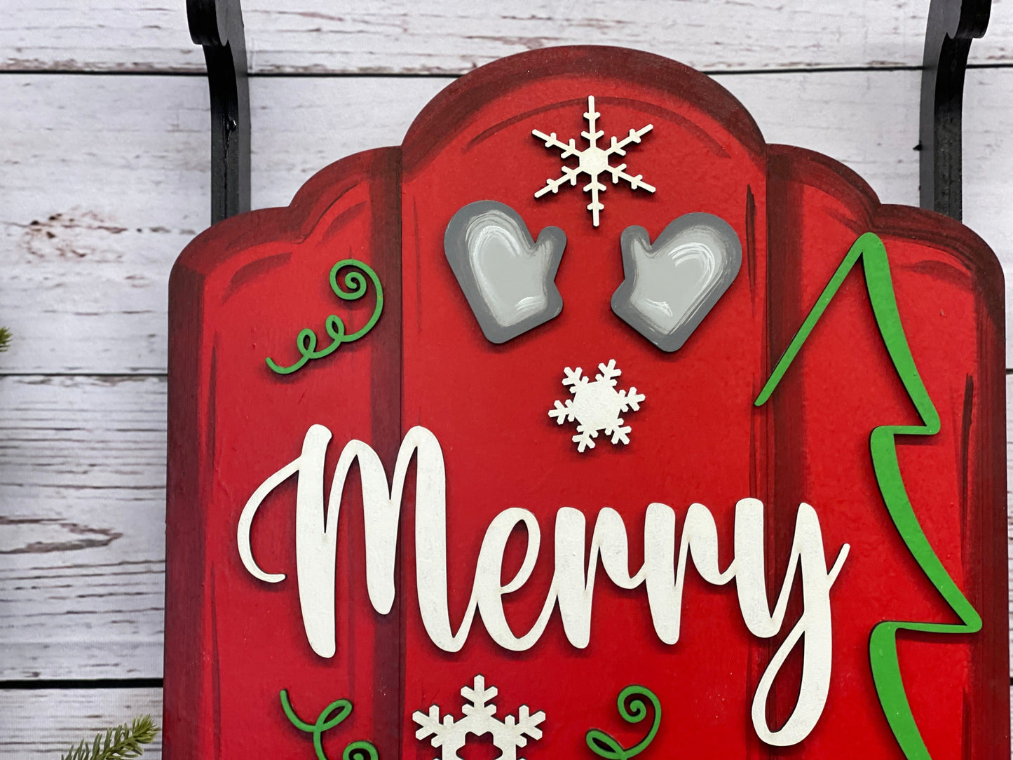 Christmas Sled Indoor Decor