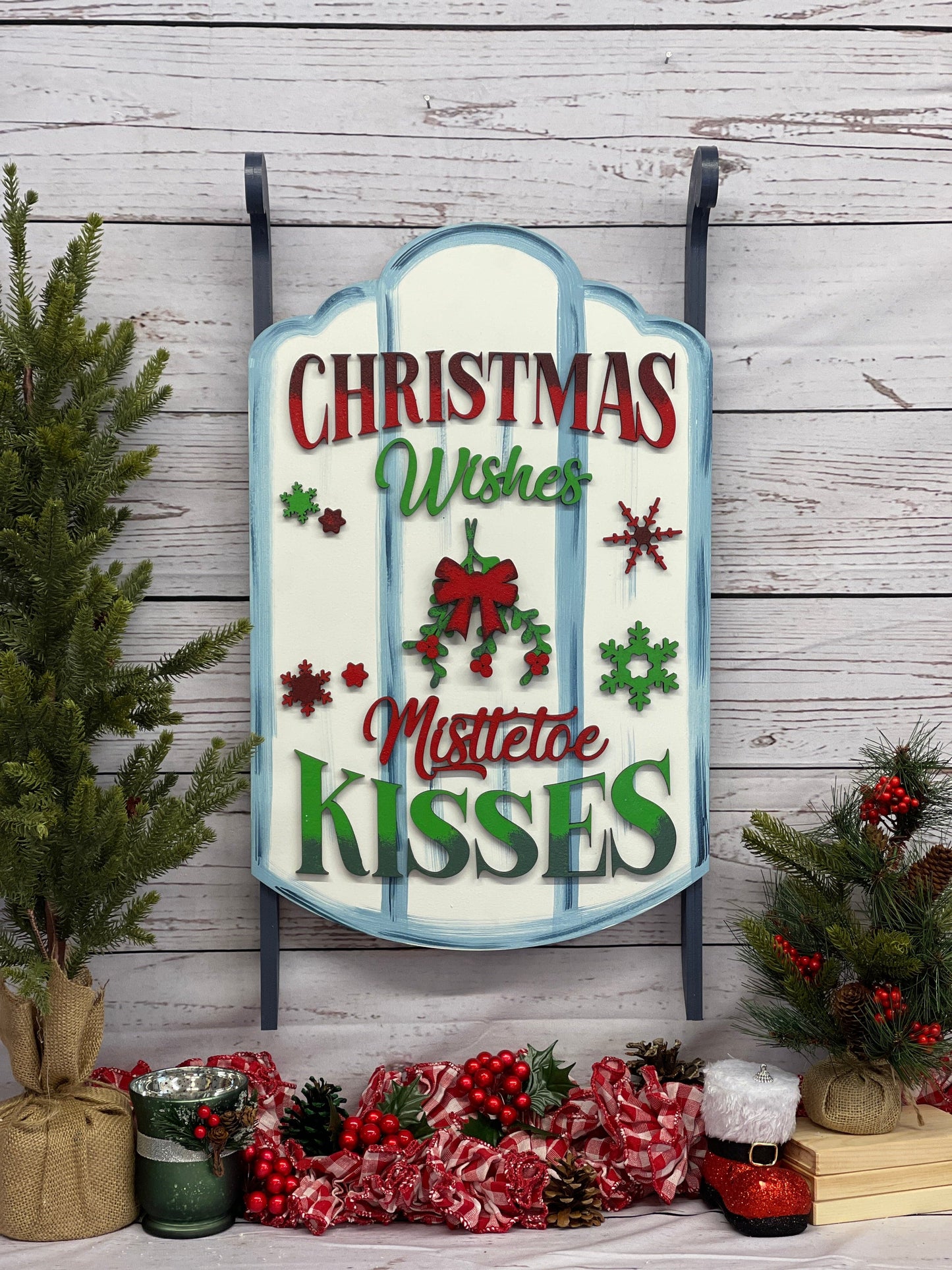 Christmas Sled Indoor Decor