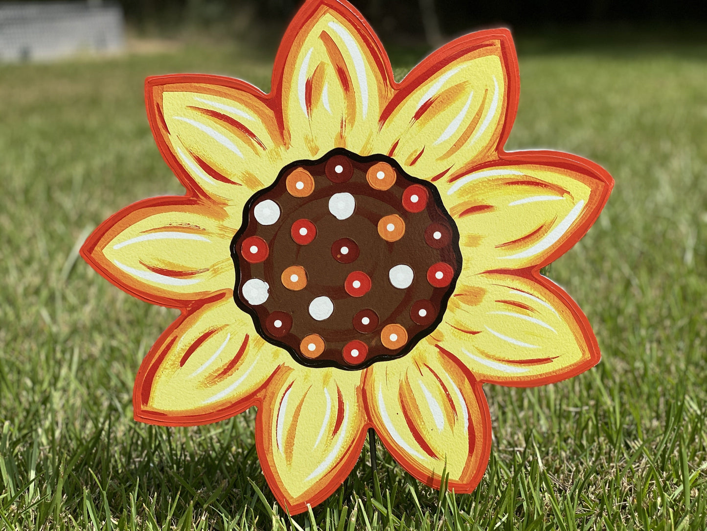 Sunflower yard decor