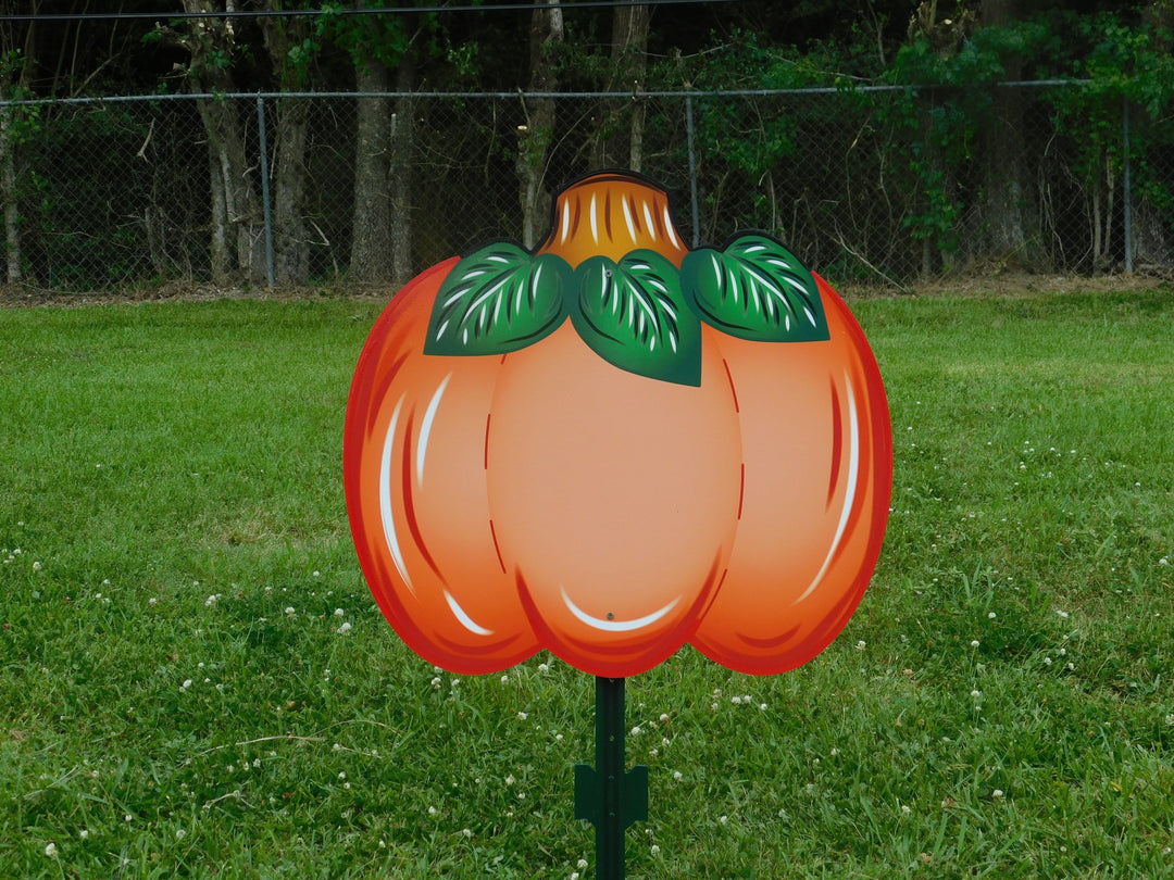 Fall Pumpkin with leaves yard art decor digital template