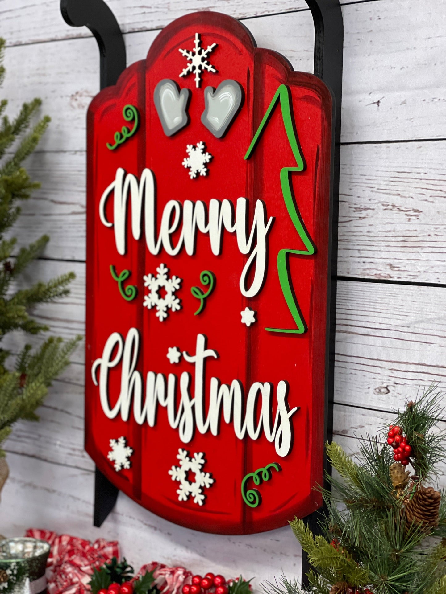 Christmas Sled Indoor Decor