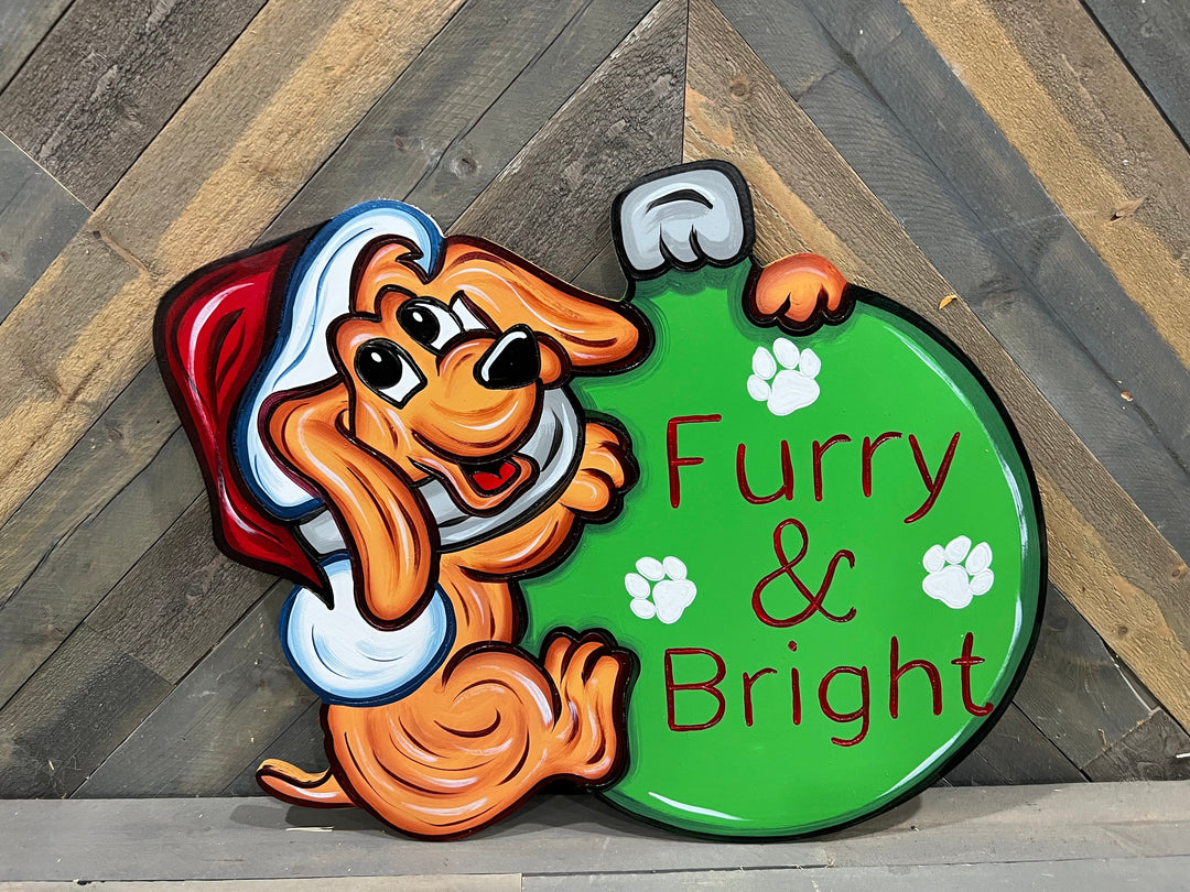 Cheerful Pup on a Bulb DIY Craft