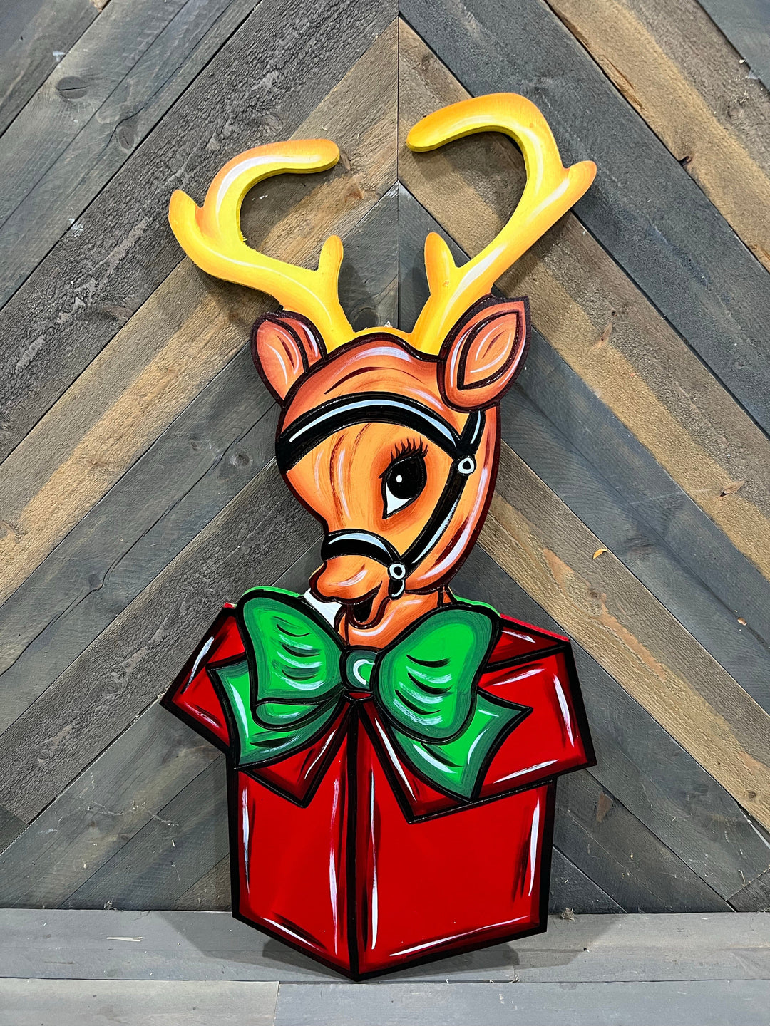 Holiday Reindeer Present DIY Craft