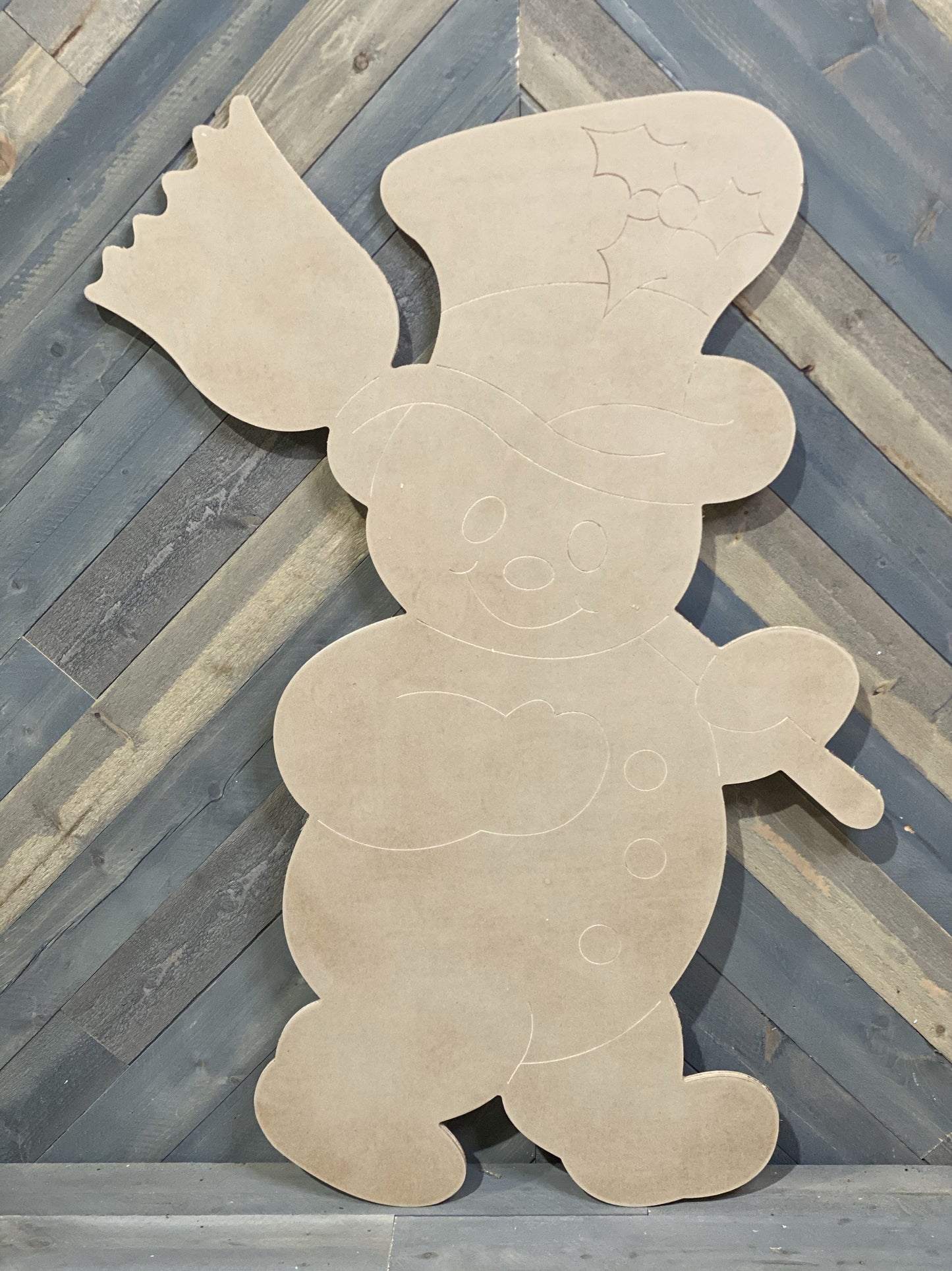 Frosty the snowman yard art blank template