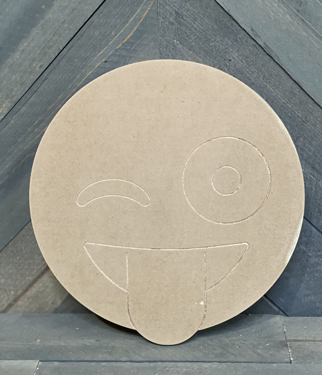 Squinting Face with Tongue Emoji Blank ready for you to paint