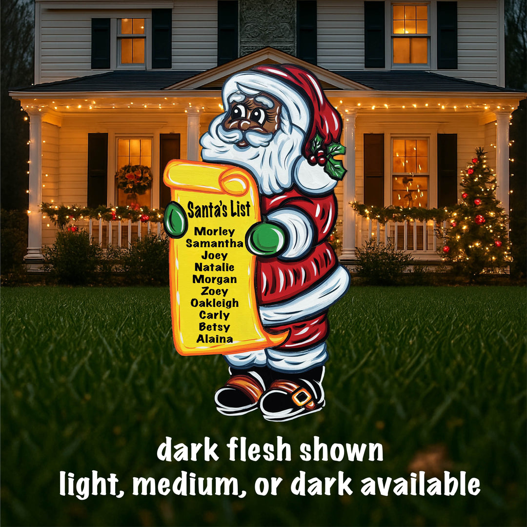 Santa’s Got Your Name! 🎅 Personalized Christmas Yard Sign