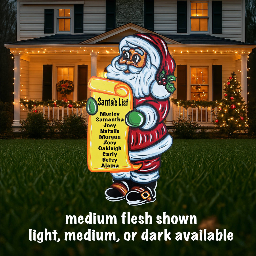 Santa’s Got Your Name! 🎅 Personalized Christmas Yard Sign