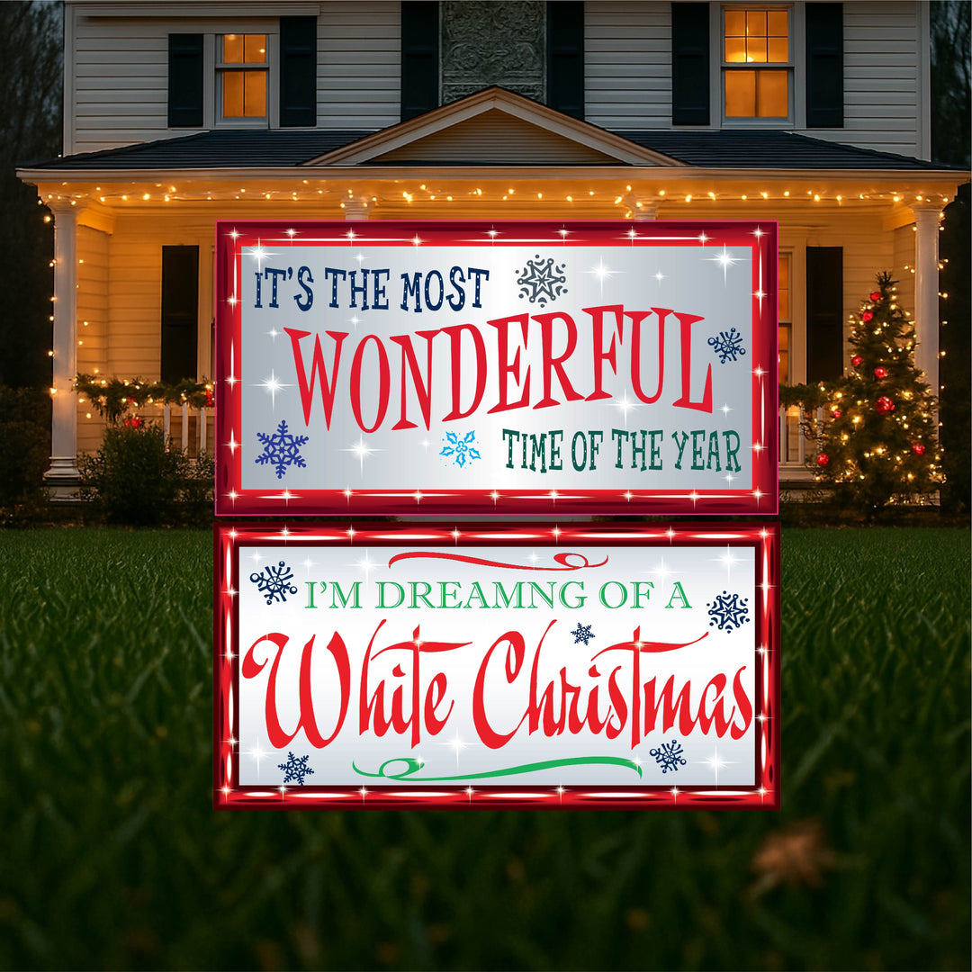 I'm Dreaming of A White Christmas Sign