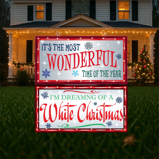 I'm Dreaming of A White Christmas Sign