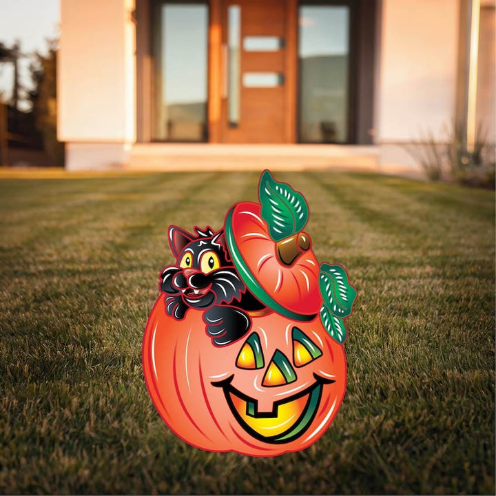 Black kitty Halloween Outdoor Decor