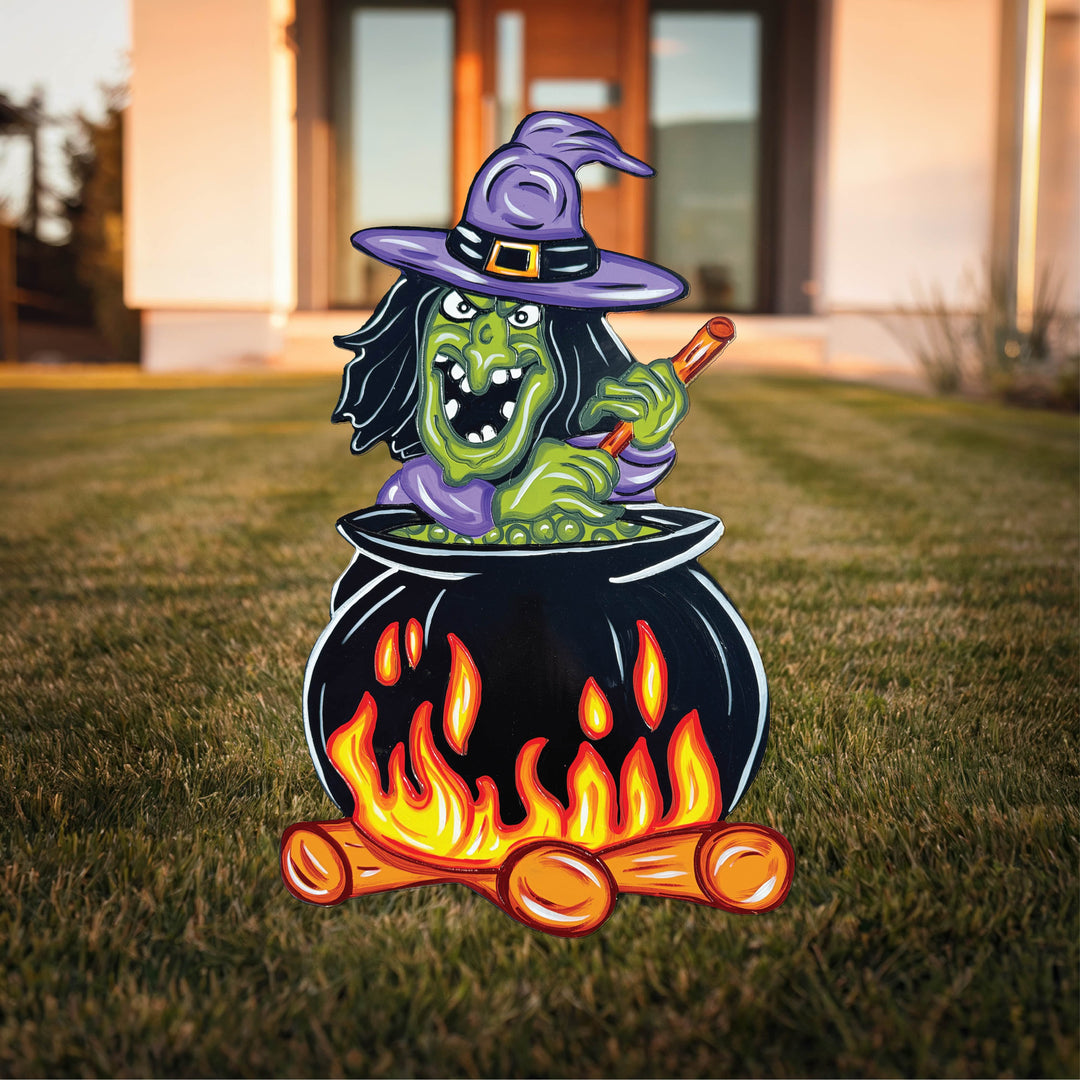 witch mixing pot Witch stirring the Pot