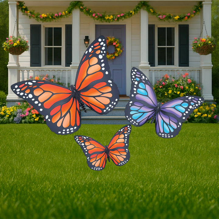 Monarch Butterfly Yard Art Signs