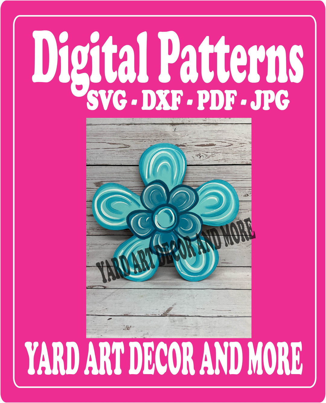 Spring Flower Yard Art Digital template