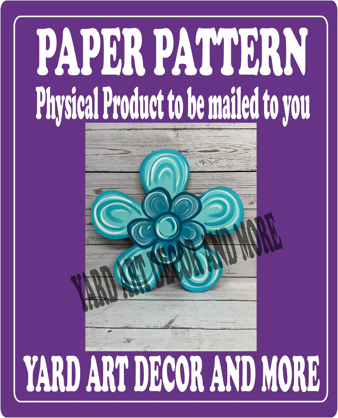 Spring Flower Yard Art Paper Pattern