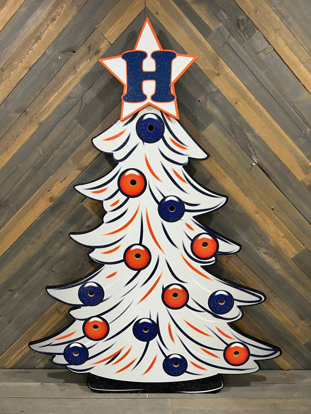 Houston Baseball Christmas Yard Art