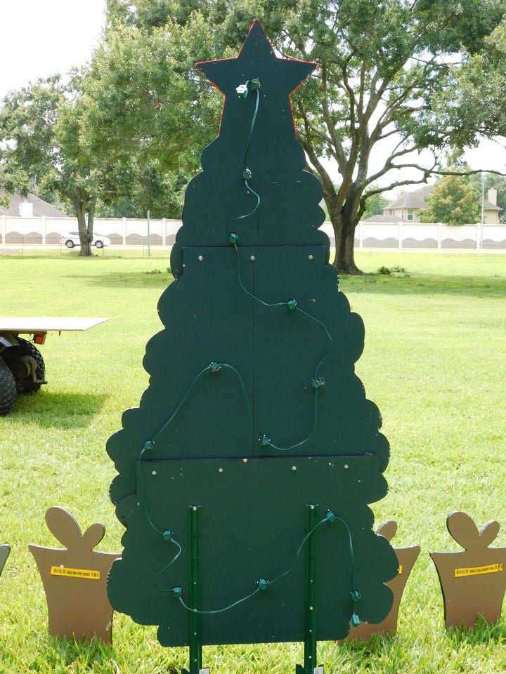 Lighted layered Christmas Tree Yard Art