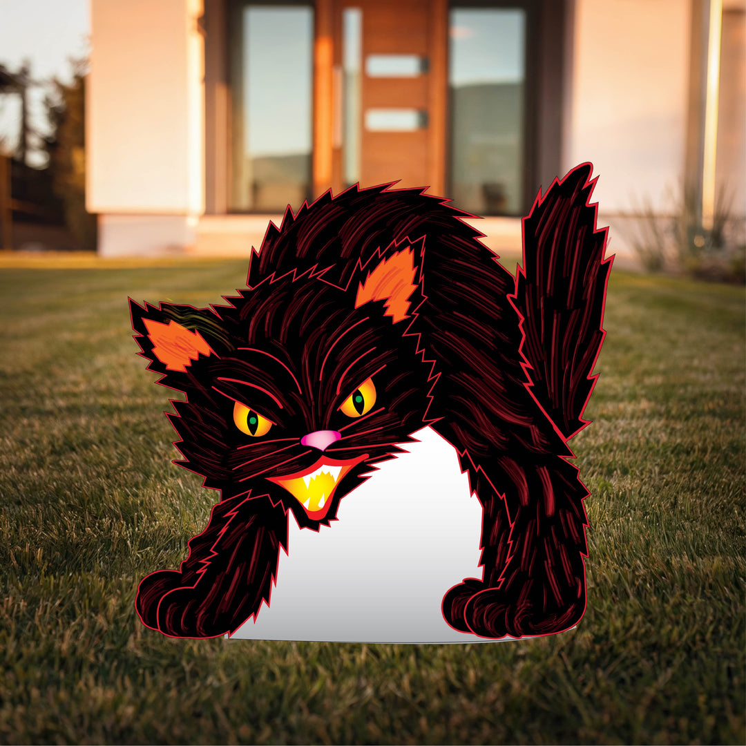 Halloween Black Cat Outdoor Decoration