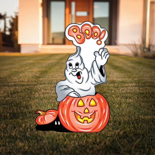 Ghost out of pumpkin