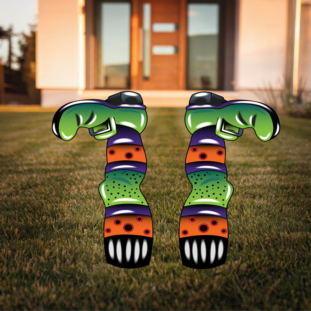 Halloween Witch Legs Outdoor Decoration