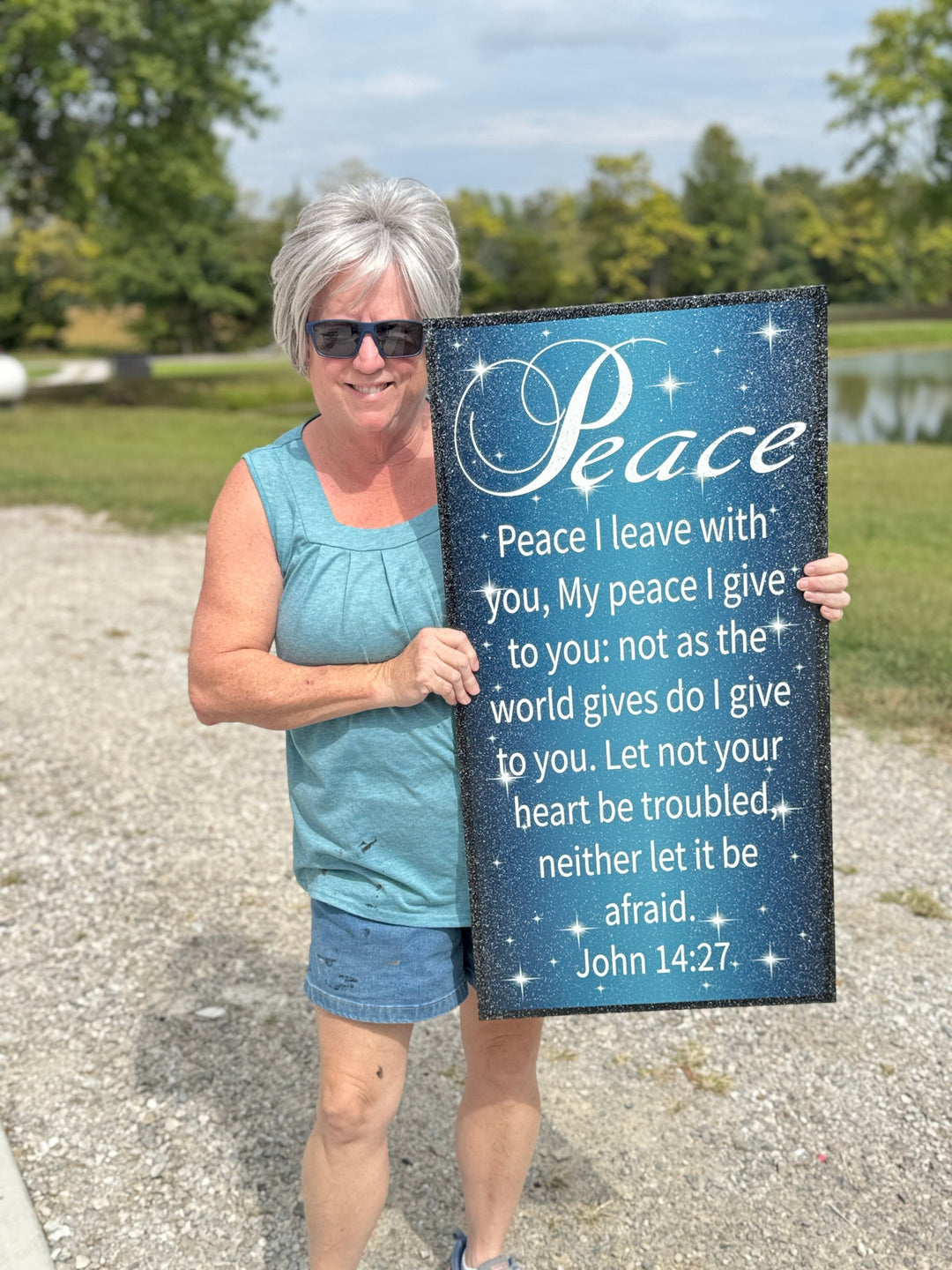 Christmas Joy, Believe, Love, Peace and Hope Yard Signs – Christian Christmas Outdoor Decoration, Religious Bible Verse Lawn Sign for New Home Gifts