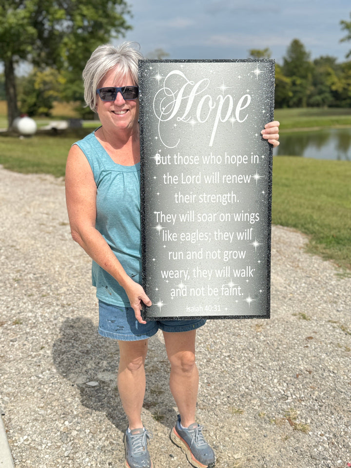 Christmas Joy, Believe, Love, Peace and Hope Yard Signs – Christian Christmas Outdoor Decoration, Religious Bible Verse Lawn Sign for New Home Gifts