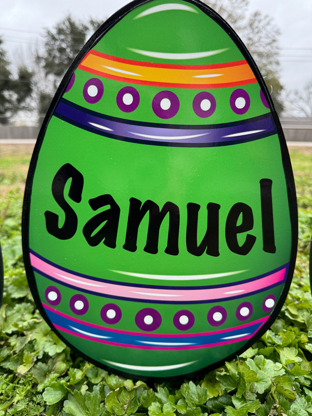Easter Yard Art-Easter eggs personalized