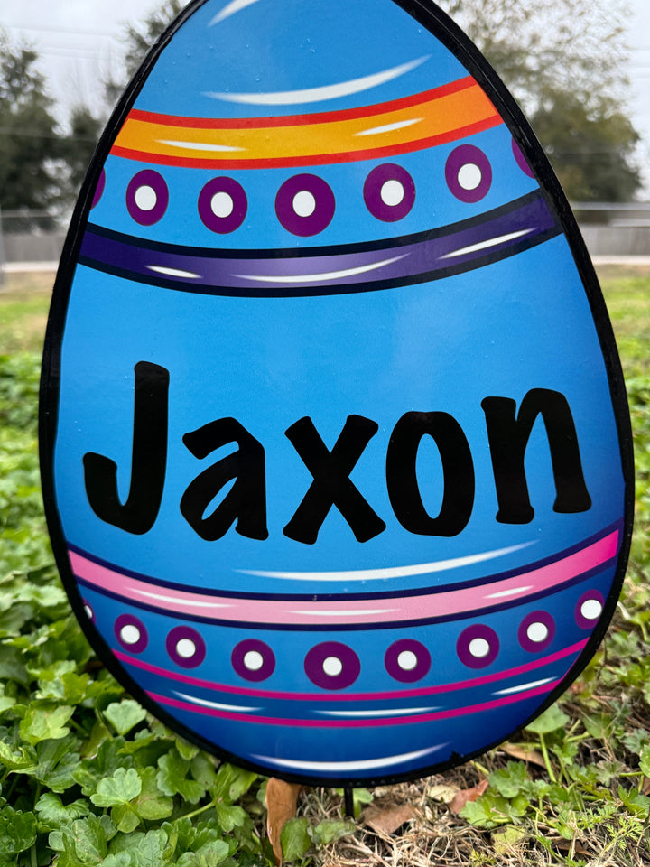 Easter Yard Art-Easter eggs personalized