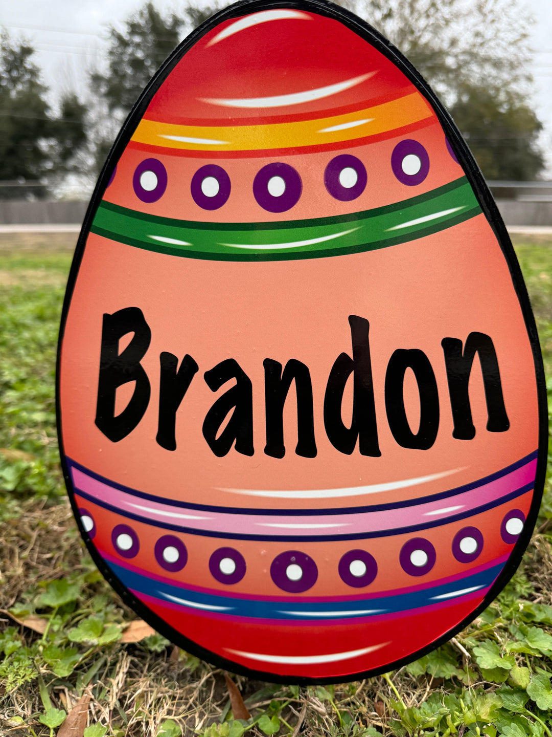 Easter Yard Art-Easter eggs personalized