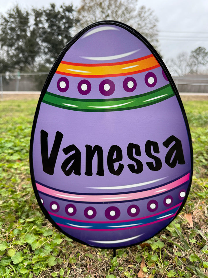 Easter Yard Art-Easter eggs personalized