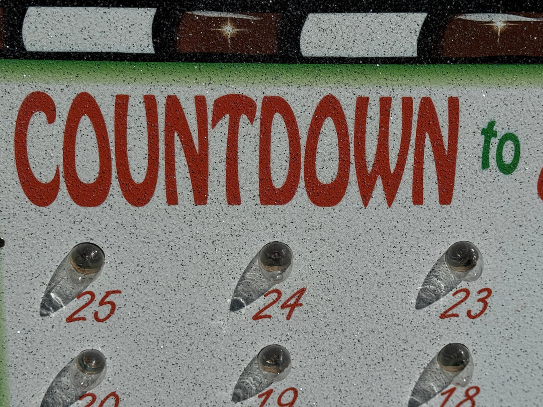 Christmas Countdown Lawn Sign – Outdoor Holiday Calendar with Candy Canes