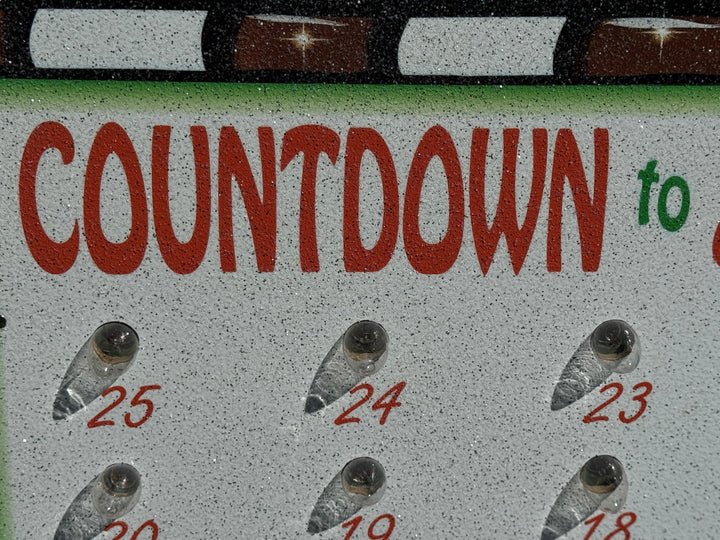 Christmas Countdown Lawn Sign – Outdoor Holiday Calendar with Candy Canes