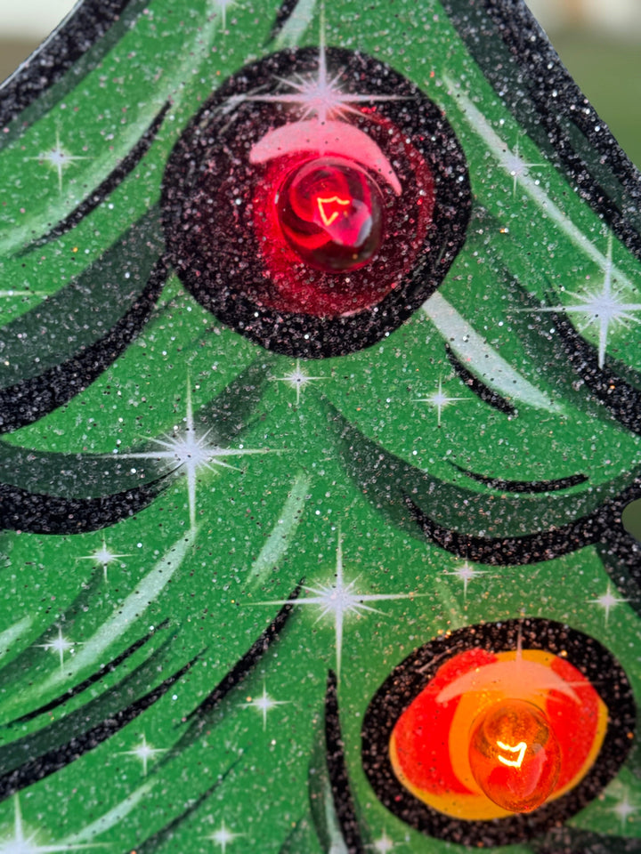 Custom Christmas Yard Decorations – Personalized Tree with Gift Boxes & Candy Canes