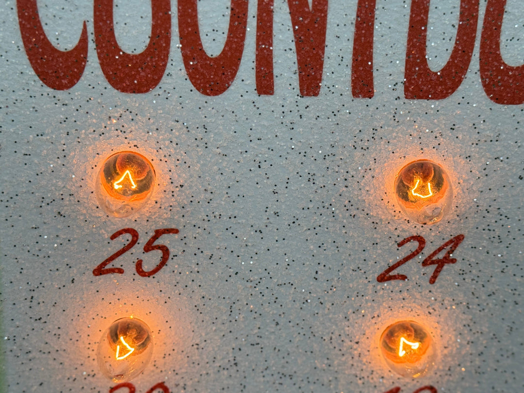 Christmas Countdown Lawn Sign – Outdoor Holiday Calendar with Candy Canes