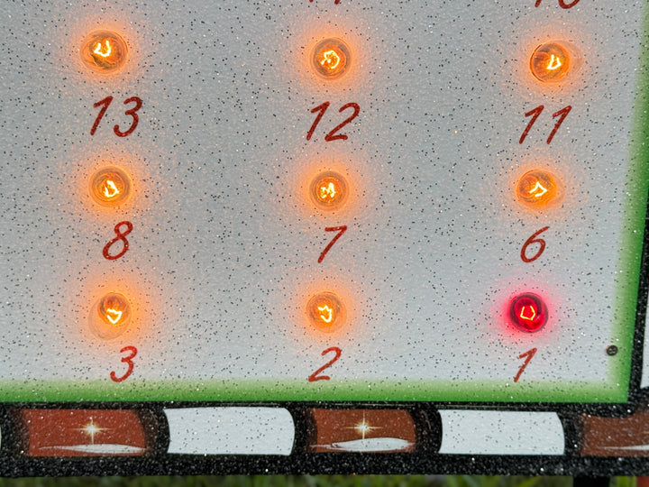 Christmas Countdown Lawn Sign – Outdoor Holiday Calendar with Candy Canes