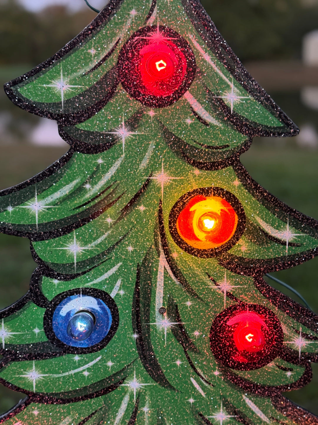 Custom Christmas Yard Decorations – Personalized Tree with Gift Boxes & Candy Canes