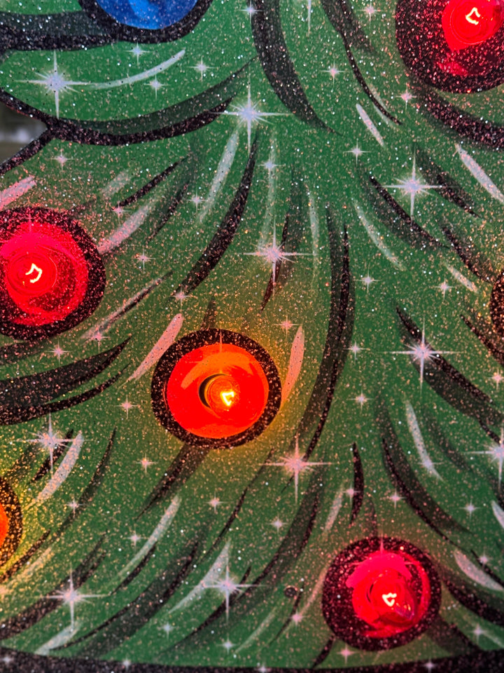 Custom Christmas Yard Decorations – Personalized Tree with Gift Boxes & Candy Canes