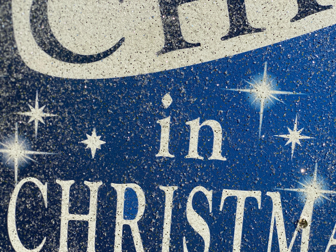 Red Keep Christ in Christmas Sign