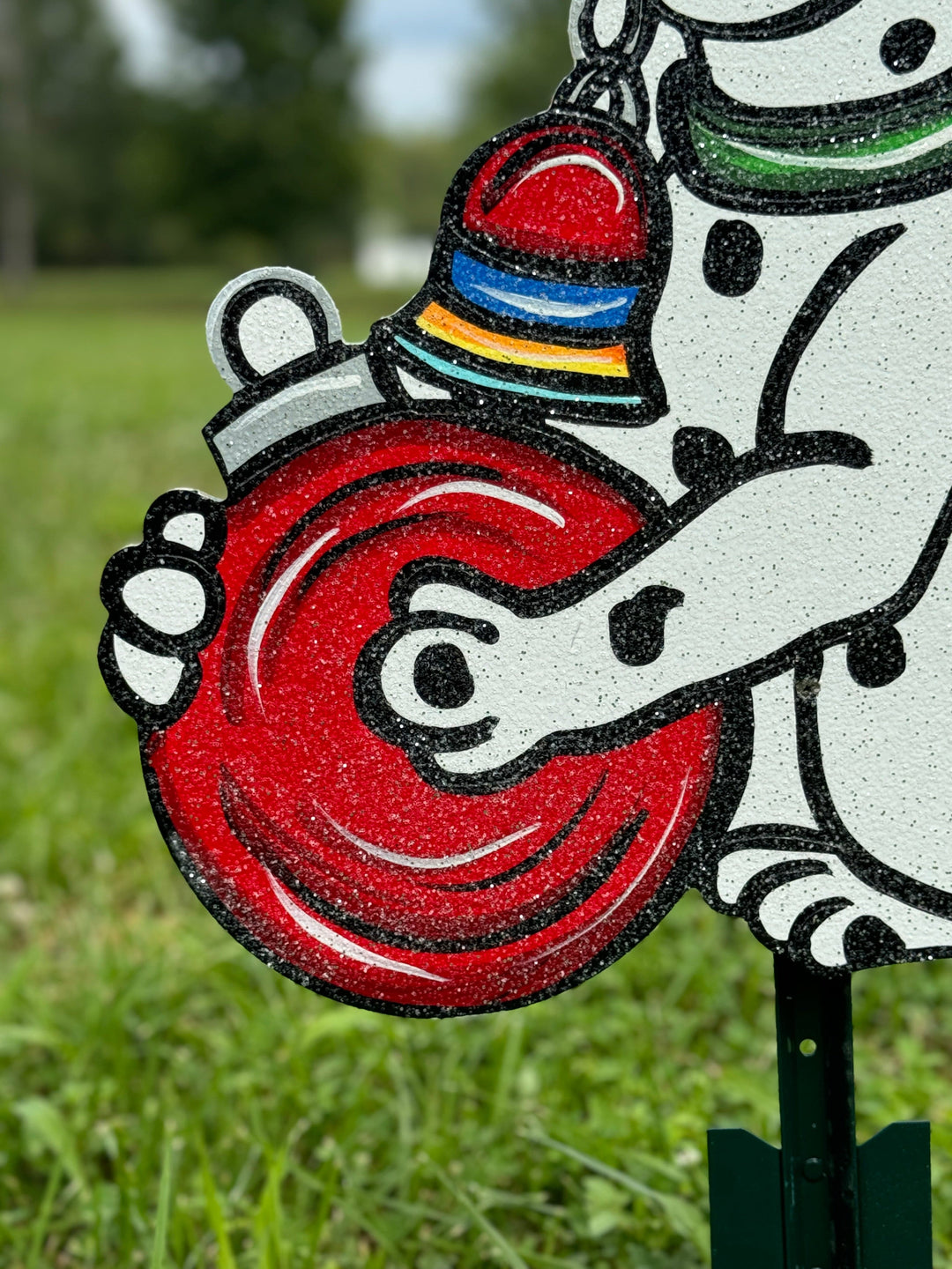 Personalized Dog Christmas Yard Signs | Dalmatian Holiday Lawn Decorations | Dog Lover Gift | Custom Bone Ornaments for Yard or Porch